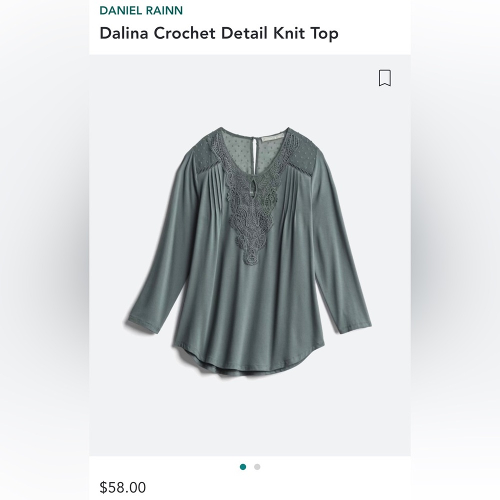 Daniel Rainn - Dalina Crochet Detail Knit top | Stitch Fix